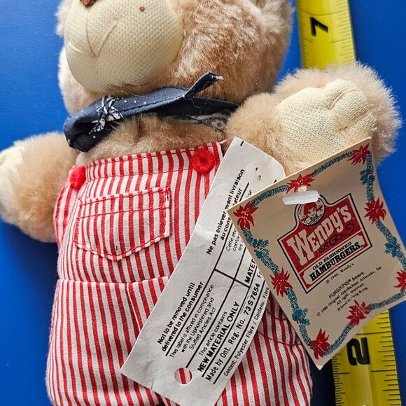 Wendys Teddy Bear 1986 - Picture 2 of 3
